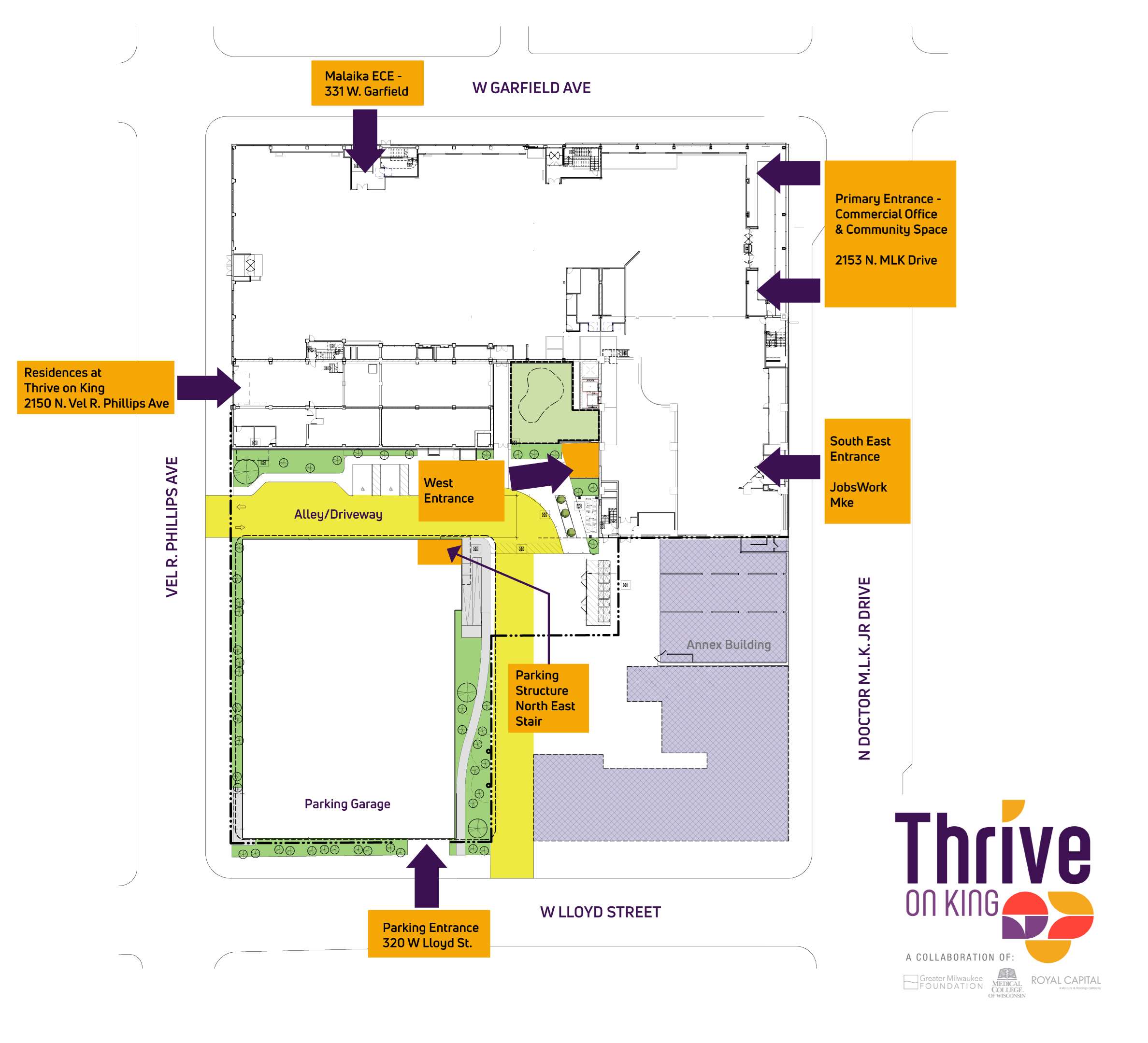 ThriveOn King map