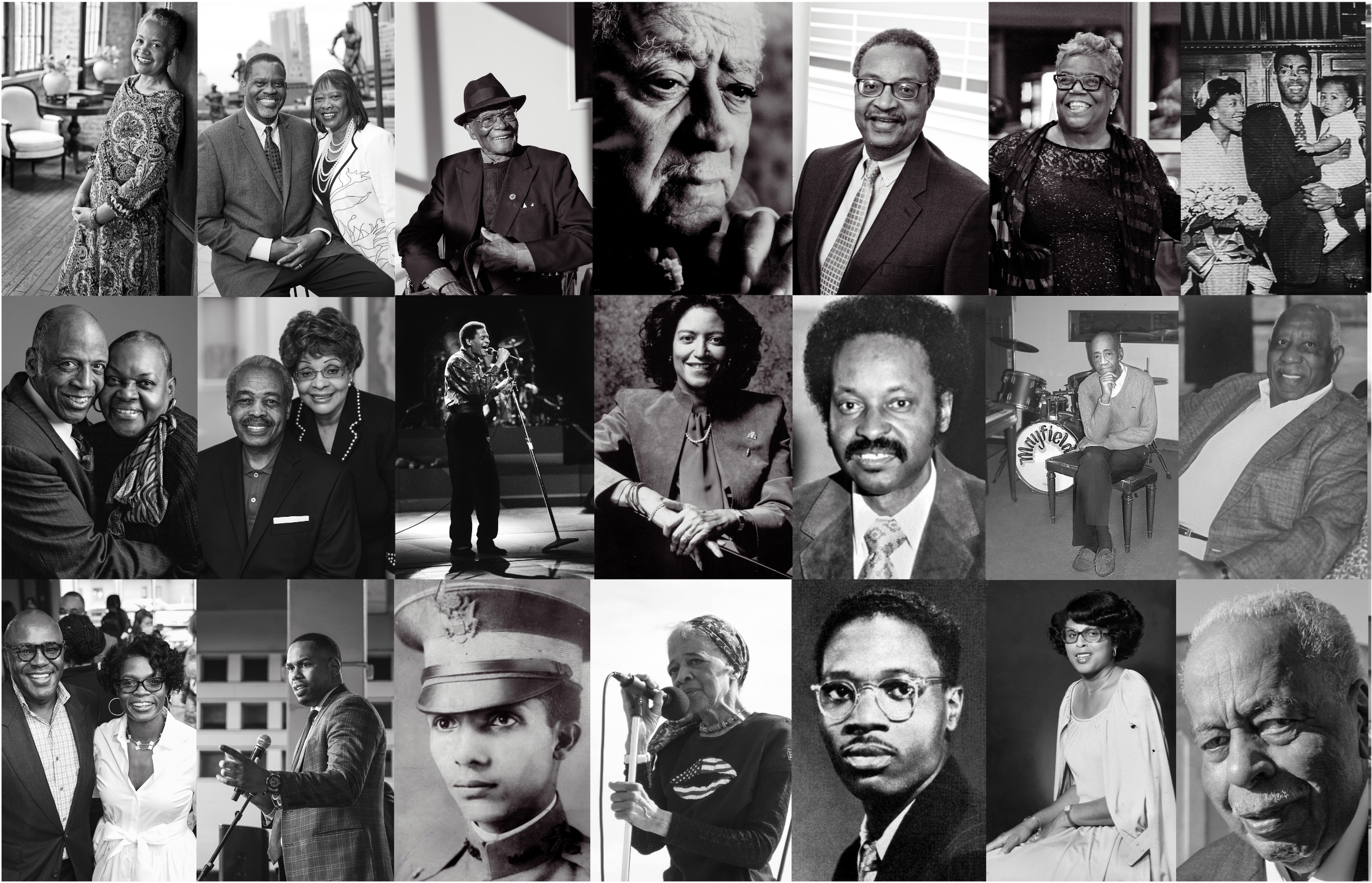 photos of African American leaders specially recognized in ThriveOn King building